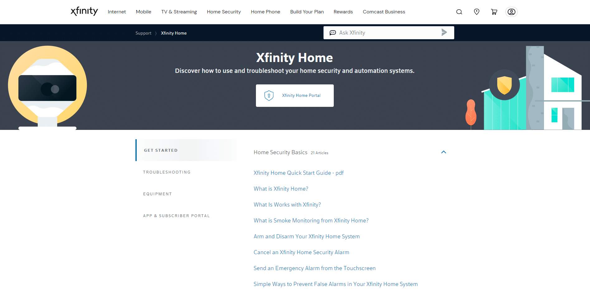 Comcast Xfinity Documentation Portal