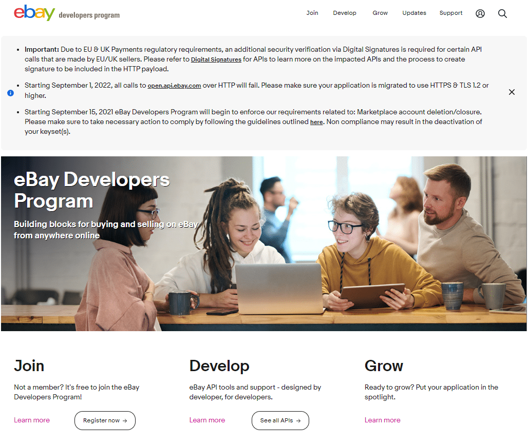 eBay Developers Documentation Portal